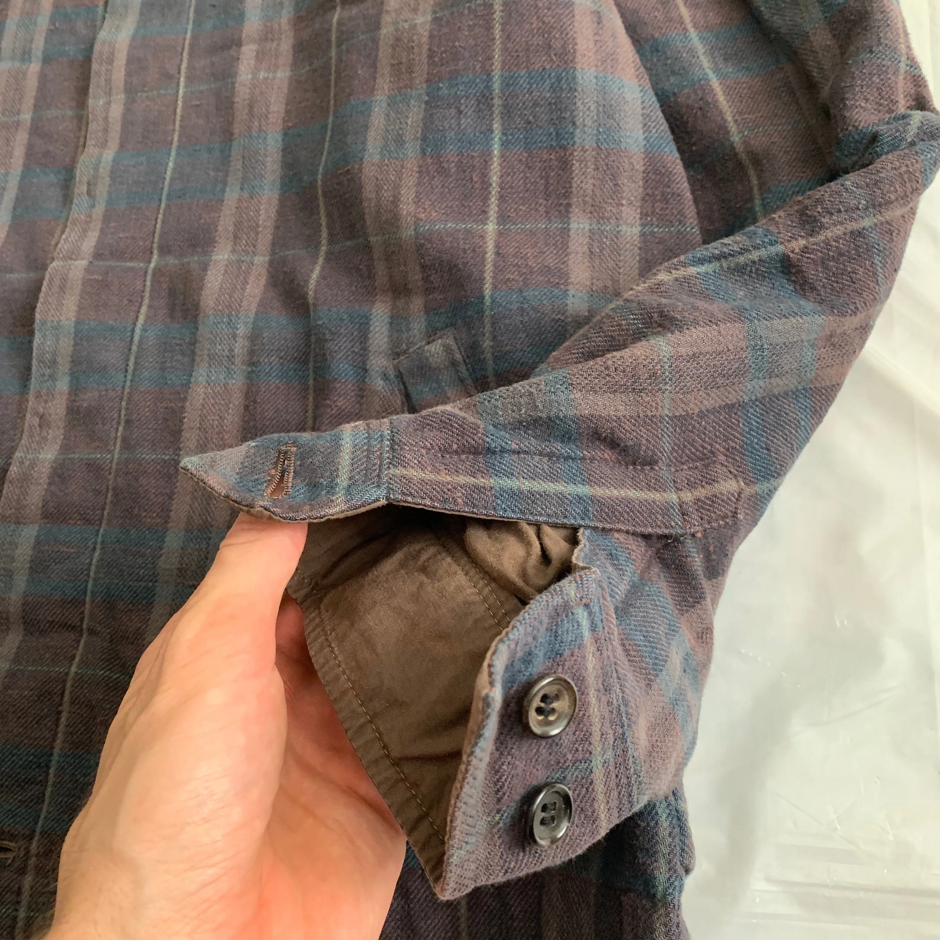 1980s CDGH Earth Tone Plaid Work Blouson - Size L