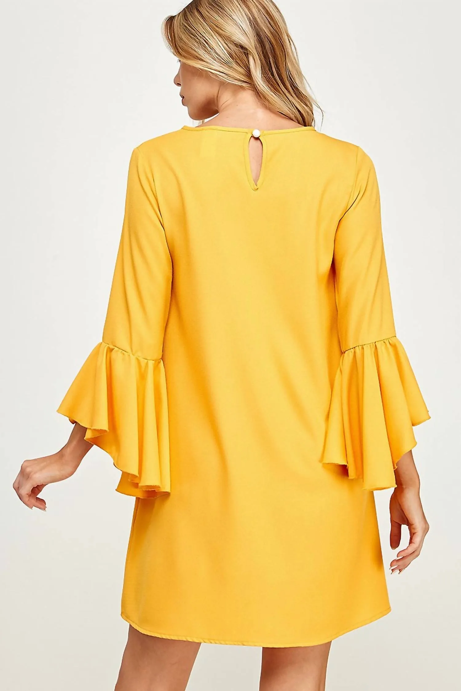 2 Hearts Apparel - Bell Sleeve Shift Dress