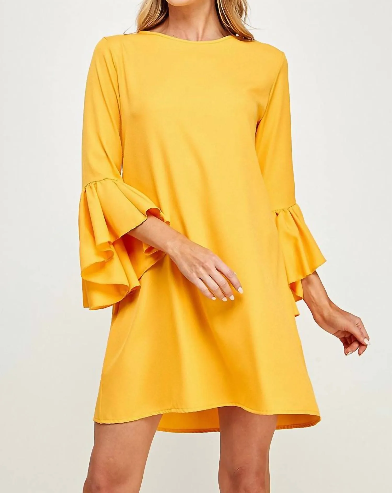 2 Hearts Apparel - Bell Sleeve Shift Dress