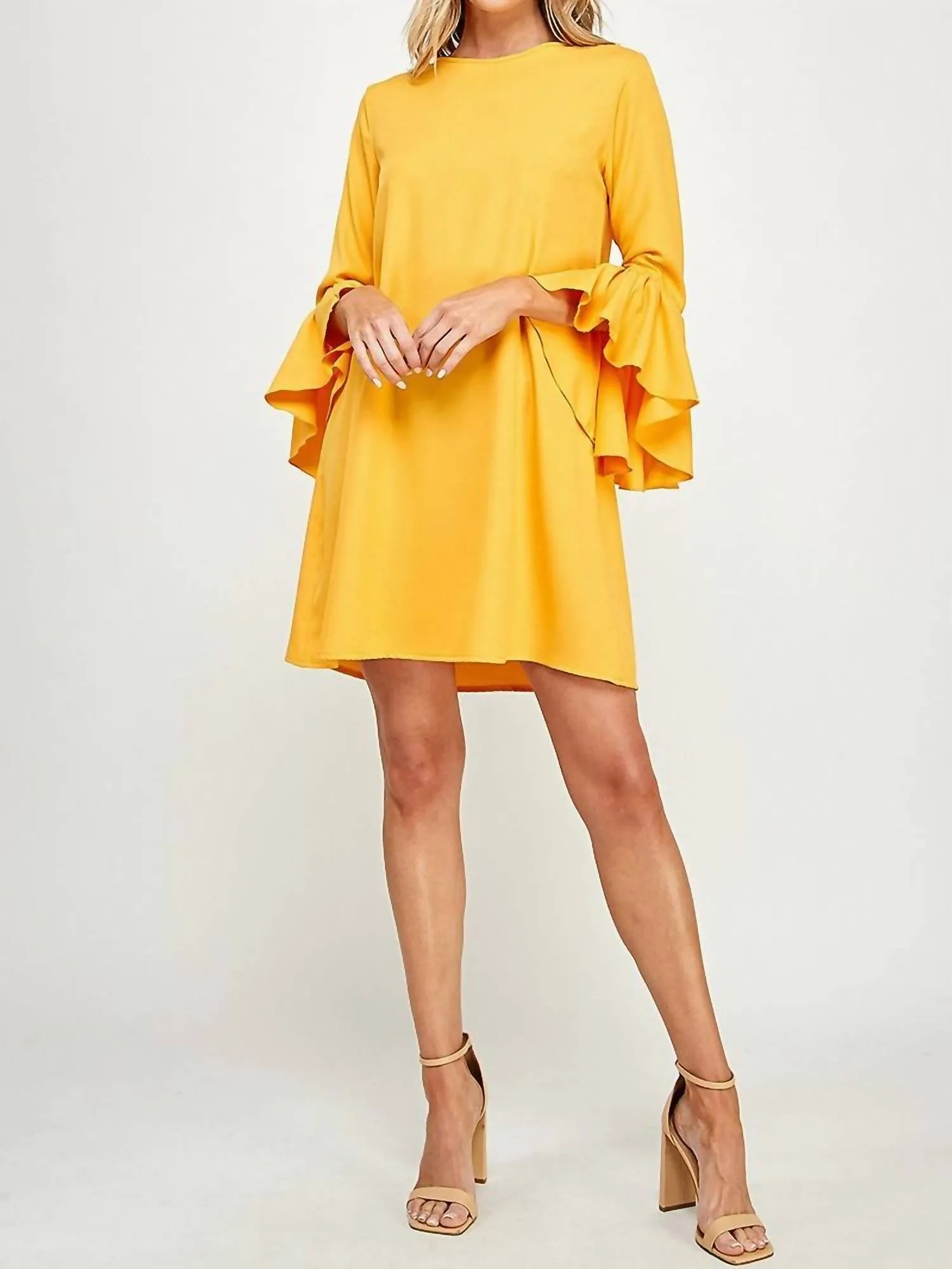2 Hearts Apparel - Bell Sleeve Shift Dress