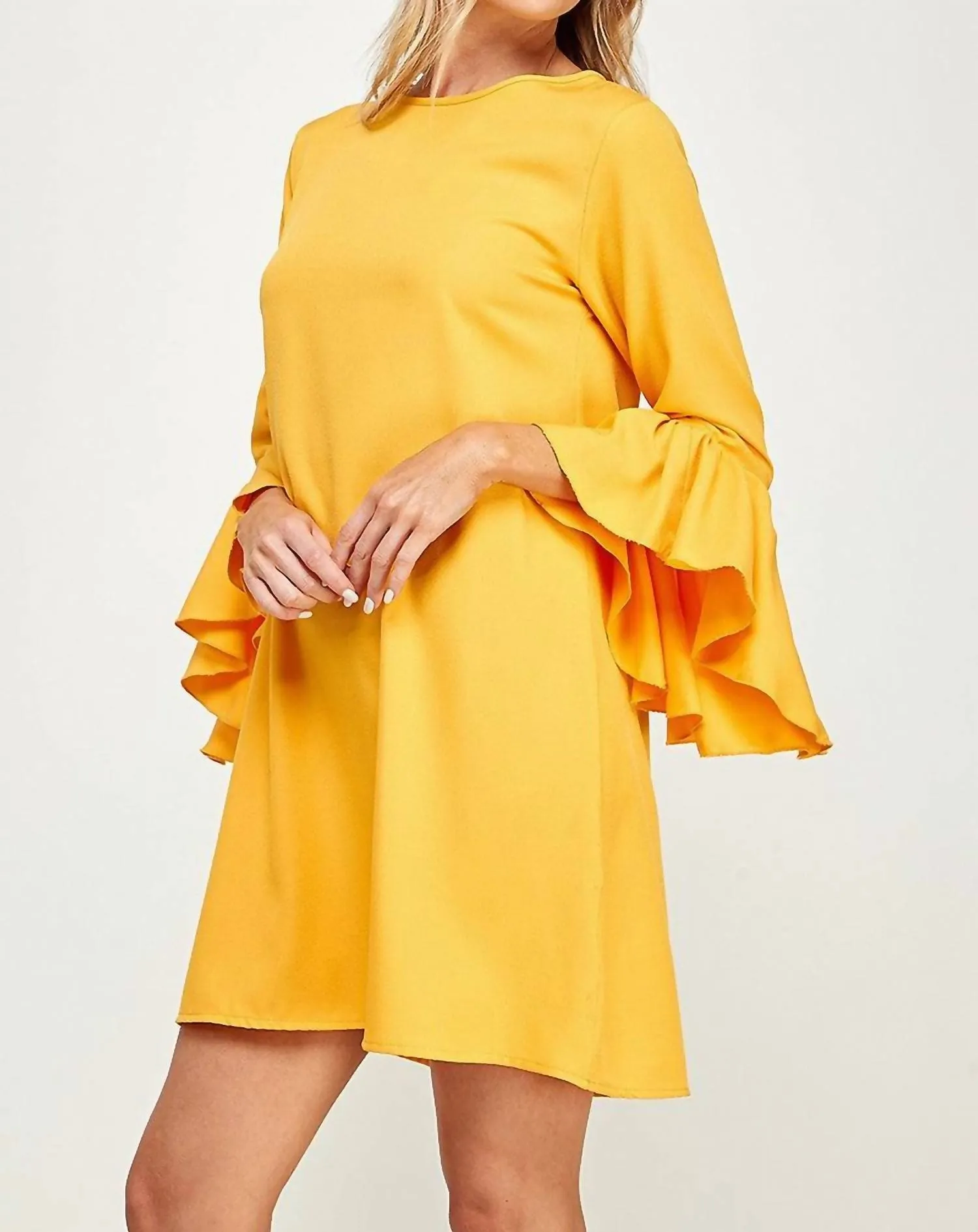 2 Hearts Apparel - Bell Sleeve Shift Dress