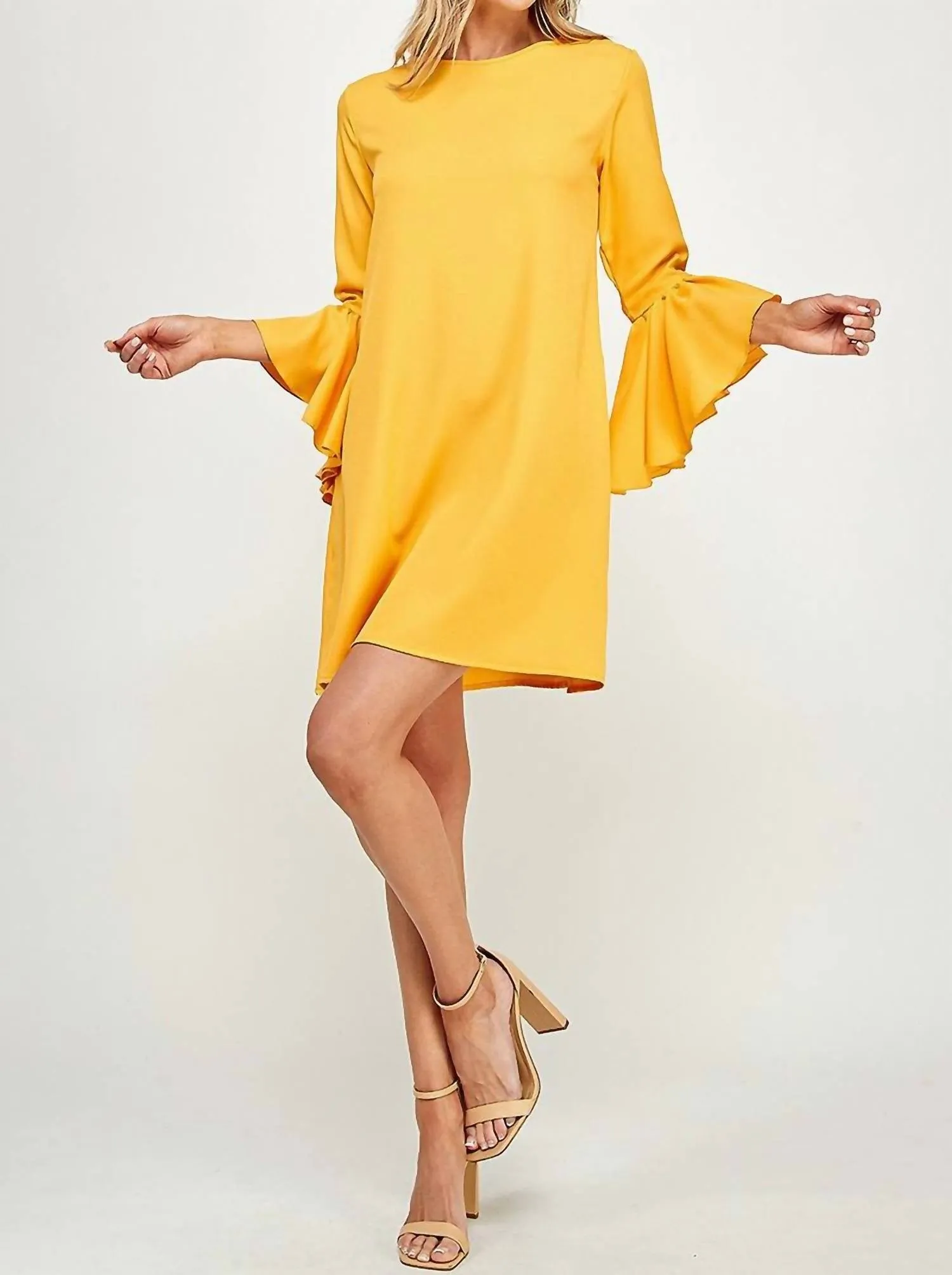 2 Hearts Apparel - Bell Sleeve Shift Dress