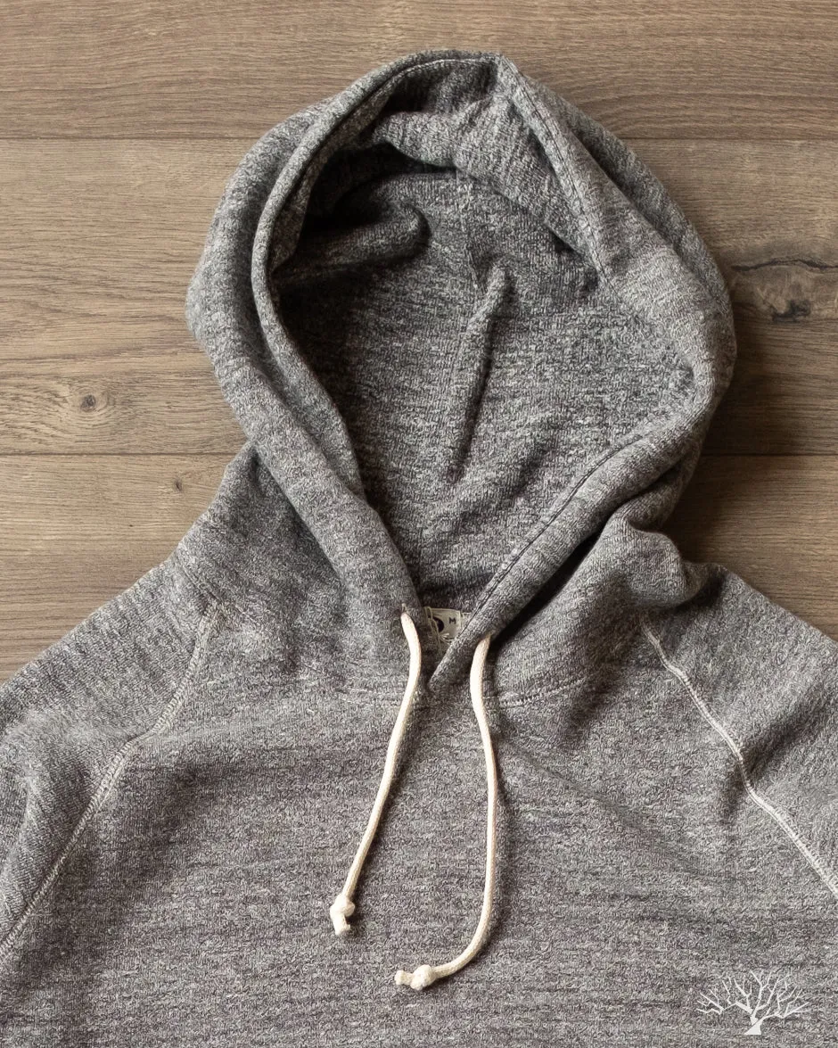 262 Four Needle Raglan Hoodie - Dark Heather Grey