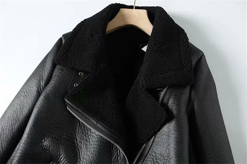 BLACK BIKER JACKET
