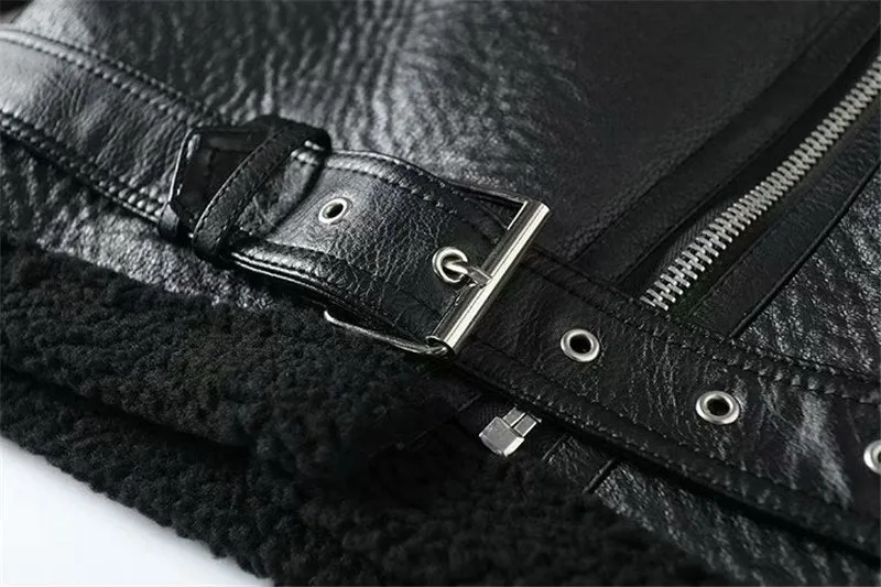 BLACK BIKER JACKET