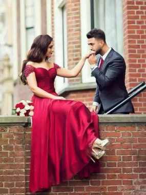 Bridelily A-Line Sweetheart Sleeveless Floor-Length With Beading Satin Dresses