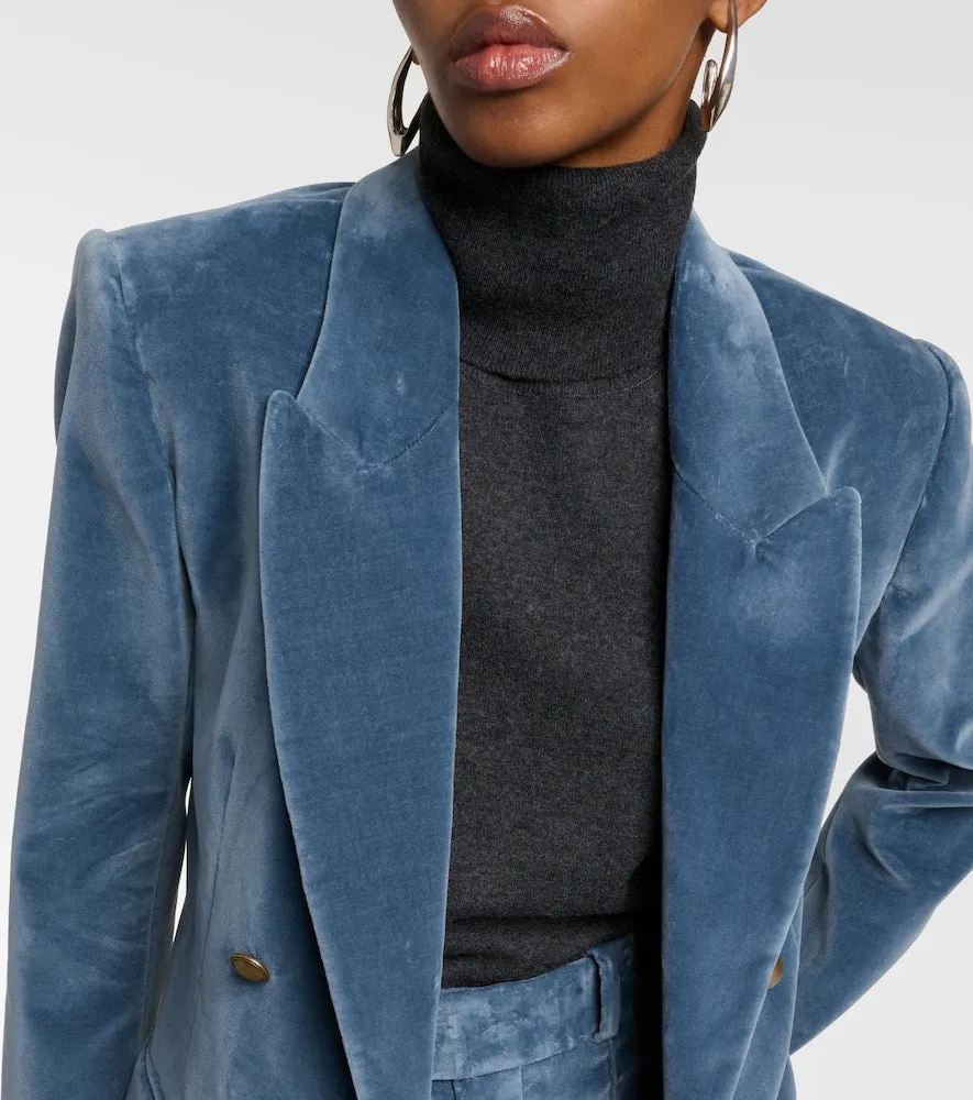 Frame Cotton velvet blazer