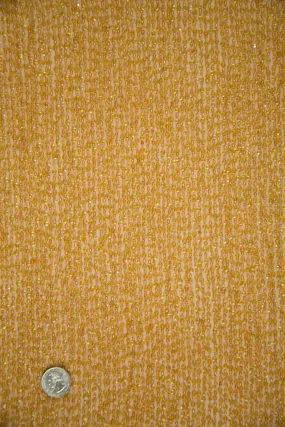 Gold Sequins & Beads on Silk Chiffon Fabric
