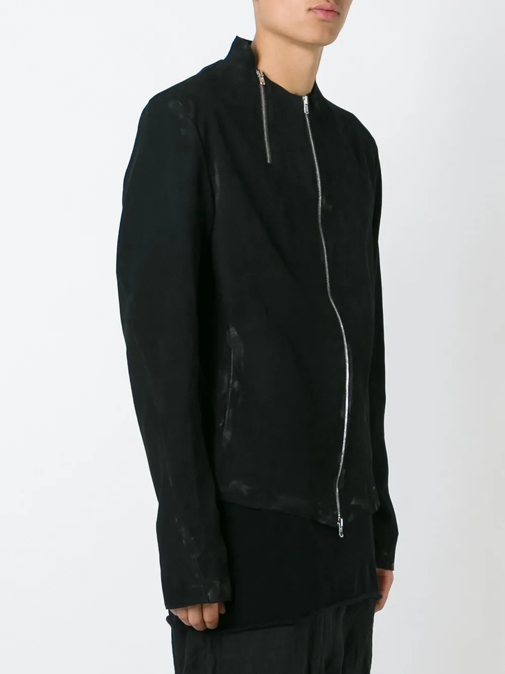 Lambskin Double Zip Jacket