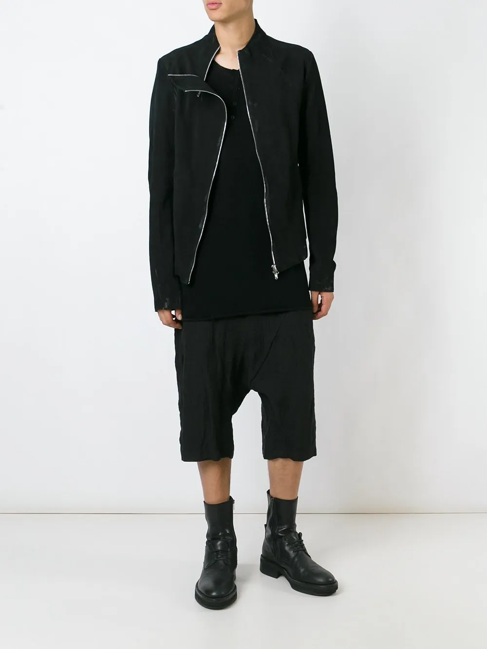 Lambskin Double Zip Jacket