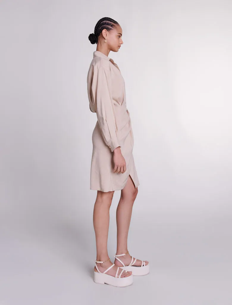 Linen midi dress