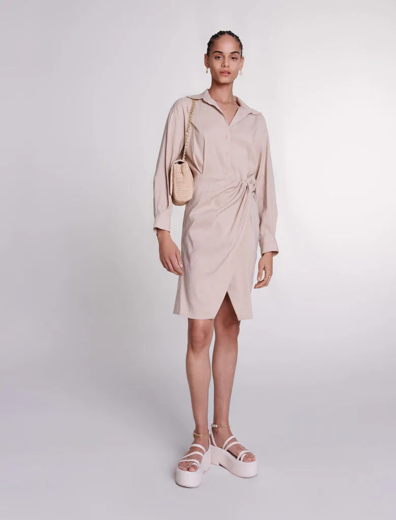 Linen midi dress