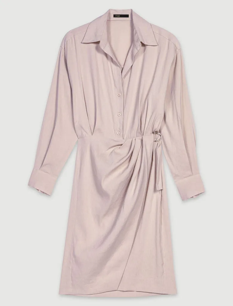 Linen midi dress