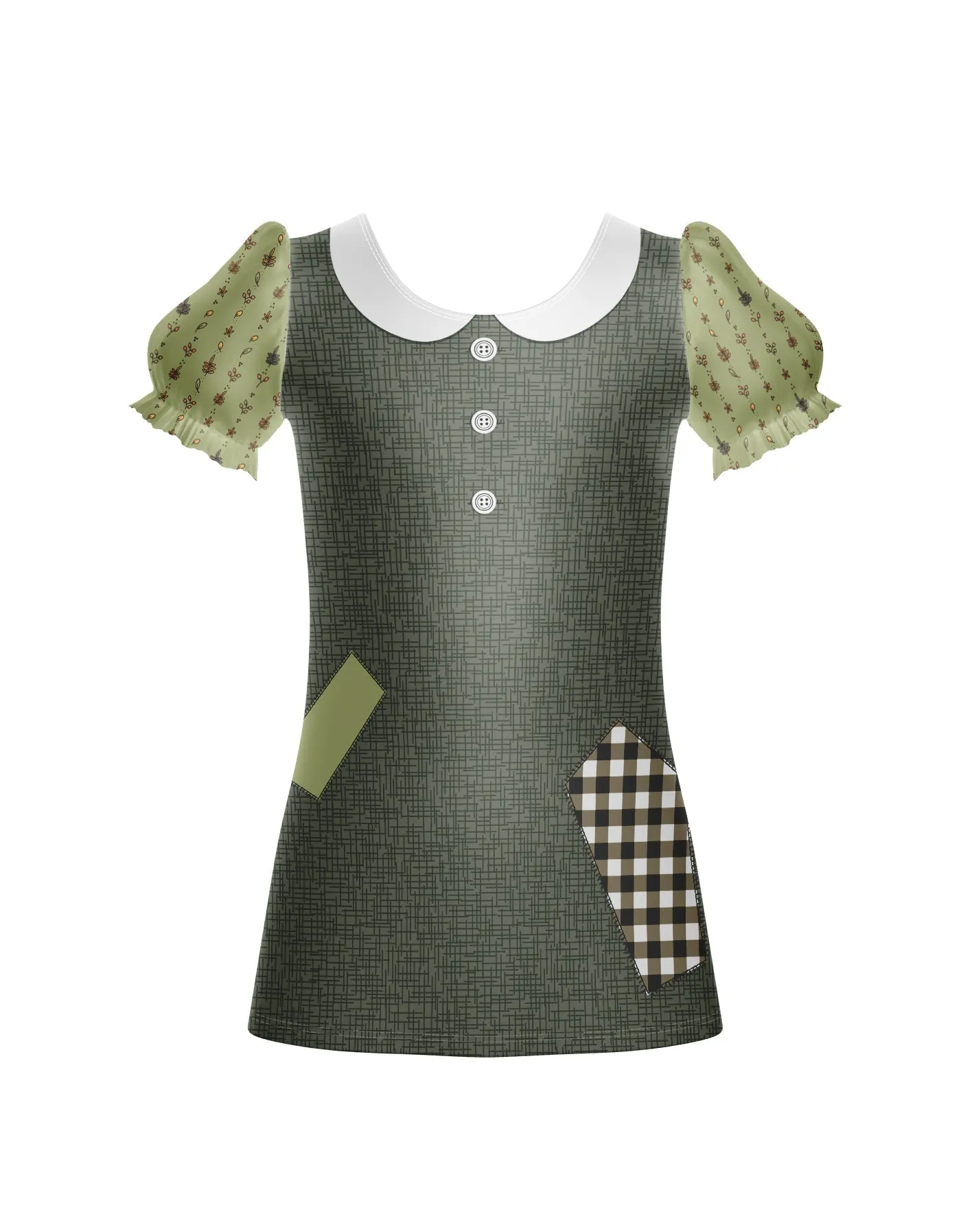 Orphan Annie Puff Sleeve Shift Dress