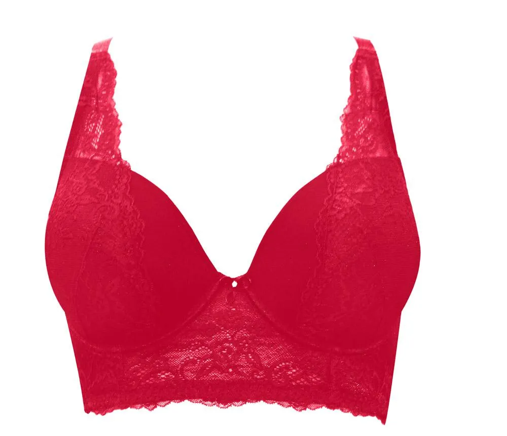 Parfait Sandrine Longline Plunge Bra - Racing Red