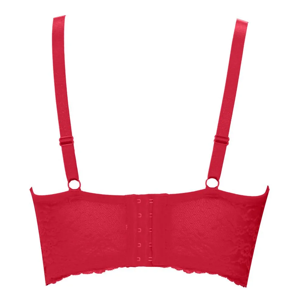 Parfait Sandrine Longline Plunge Bra - Racing Red