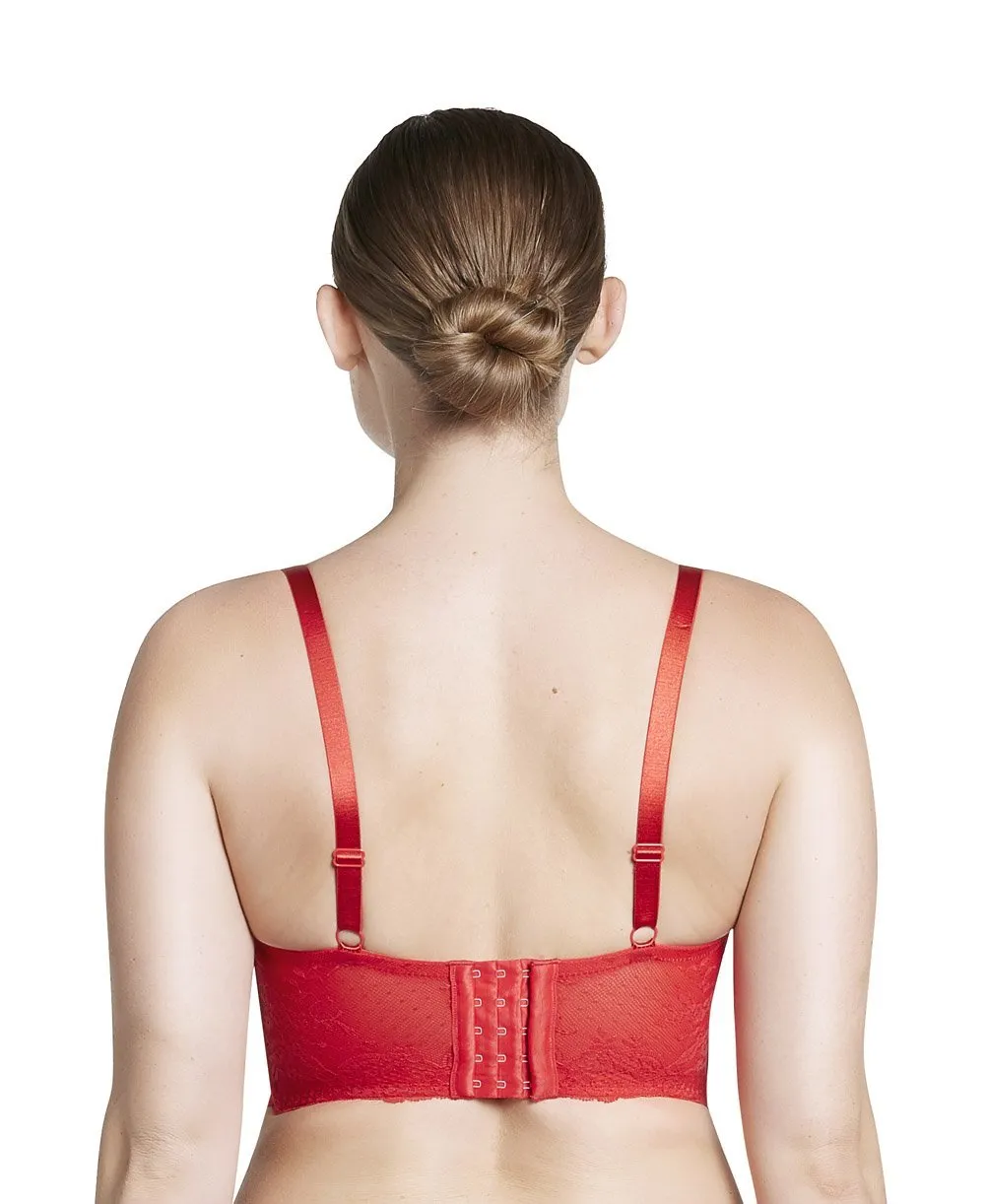 Parfait Sandrine Longline Plunge Bra - Racing Red