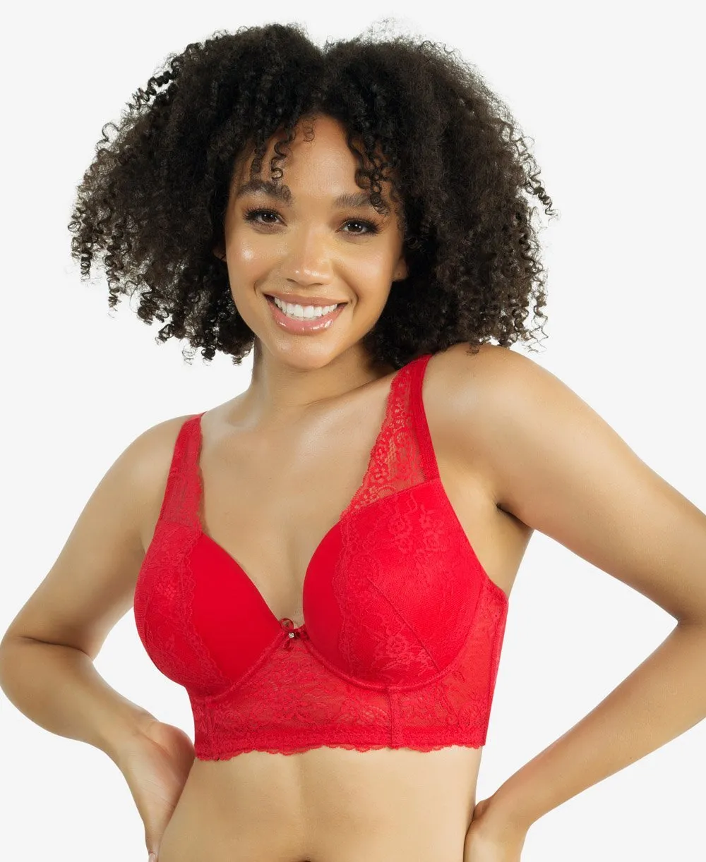 Parfait Sandrine Longline Plunge Bra - Racing Red