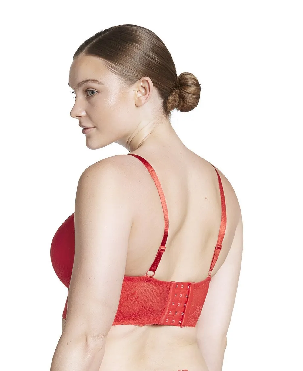 Parfait Sandrine Longline Plunge Bra - Racing Red