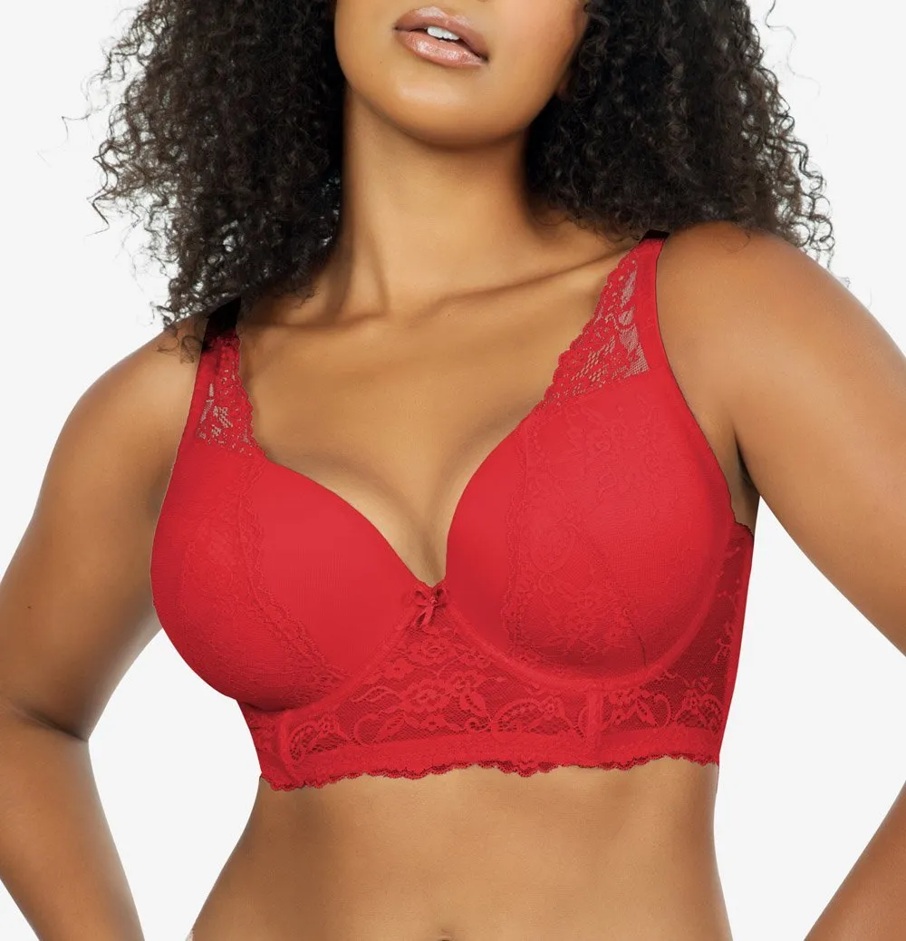Parfait Sandrine Longline Plunge Bra - Racing Red