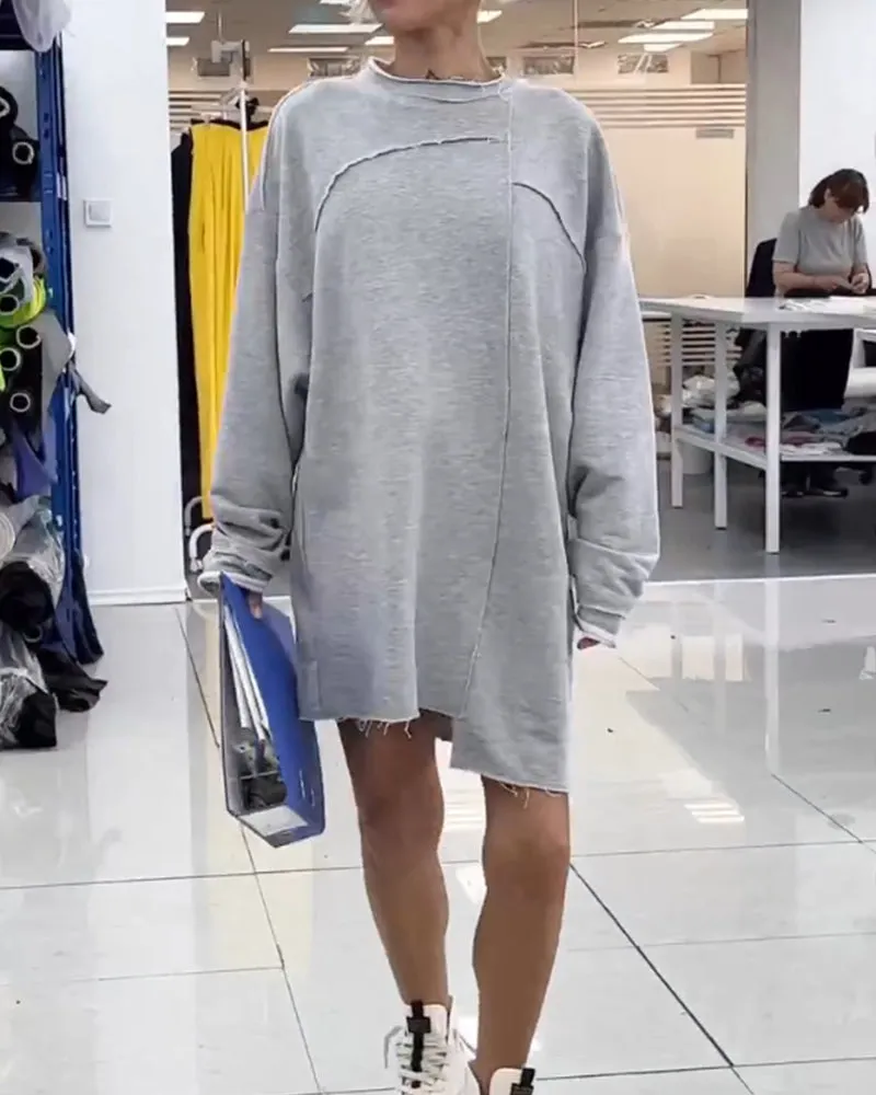 TastyHottie - Round Neck Casual Shift Dress